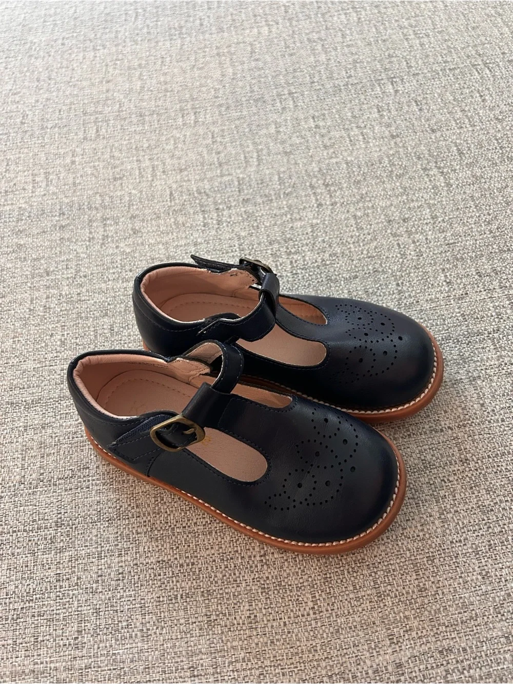 Kiderence Girls Navy Mary Jane’s Oxford T-Strap Dress Shoes Size 9M